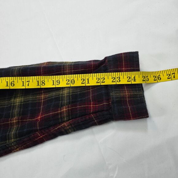 Carbon 2 Cobalt Men's Red Yellow Flannel Plaid Shirt Size XL - Picture 9 of 10